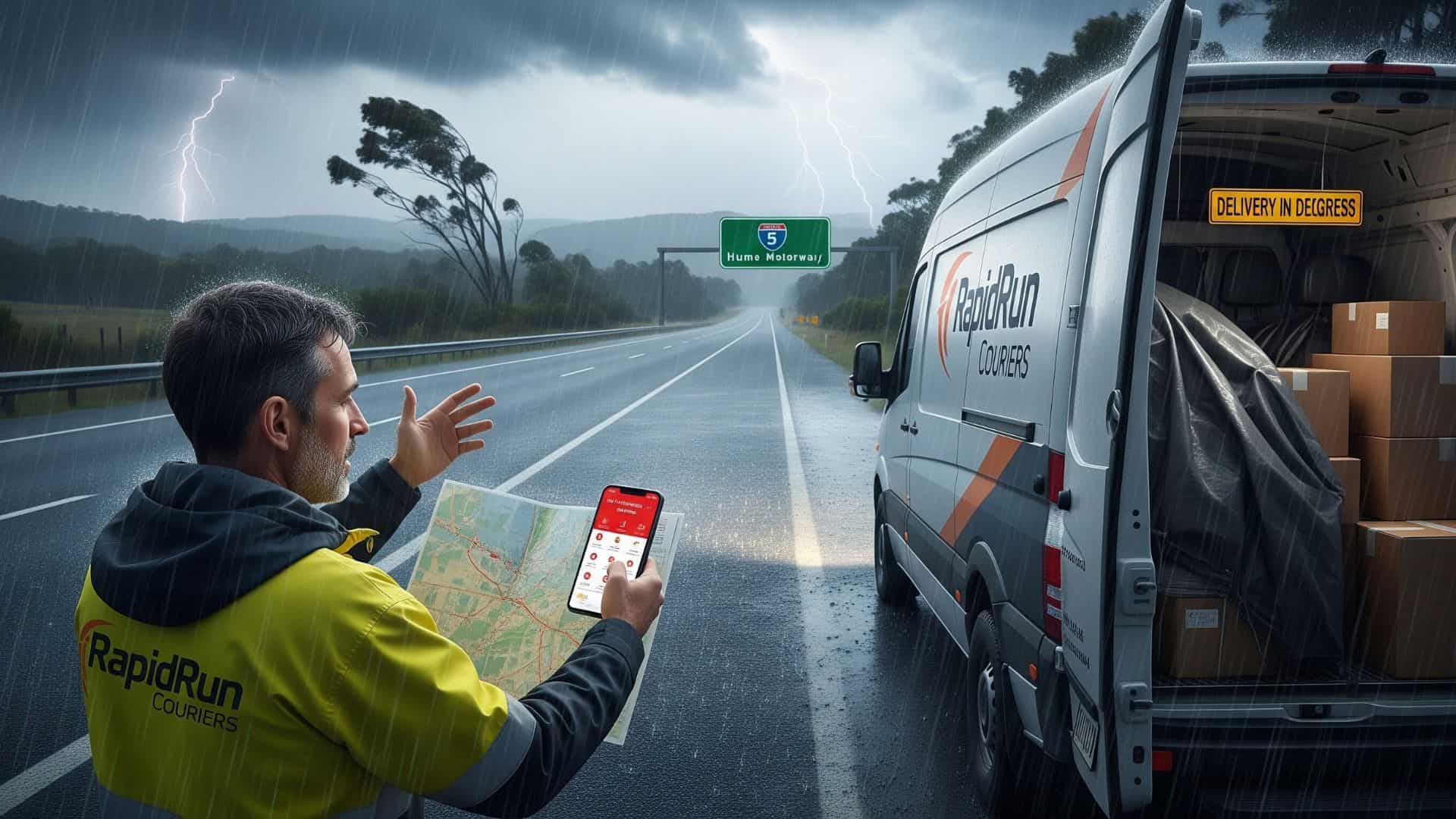 How Seasonal Storms Affect Same-Day Interstate Courier Routes Across New South Wales